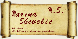 Marina Skevelić vizit kartica